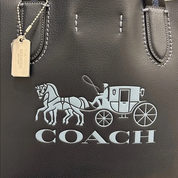 Coach (NWT) Derby Tote in Midnight Navy - Picture 3 of 13